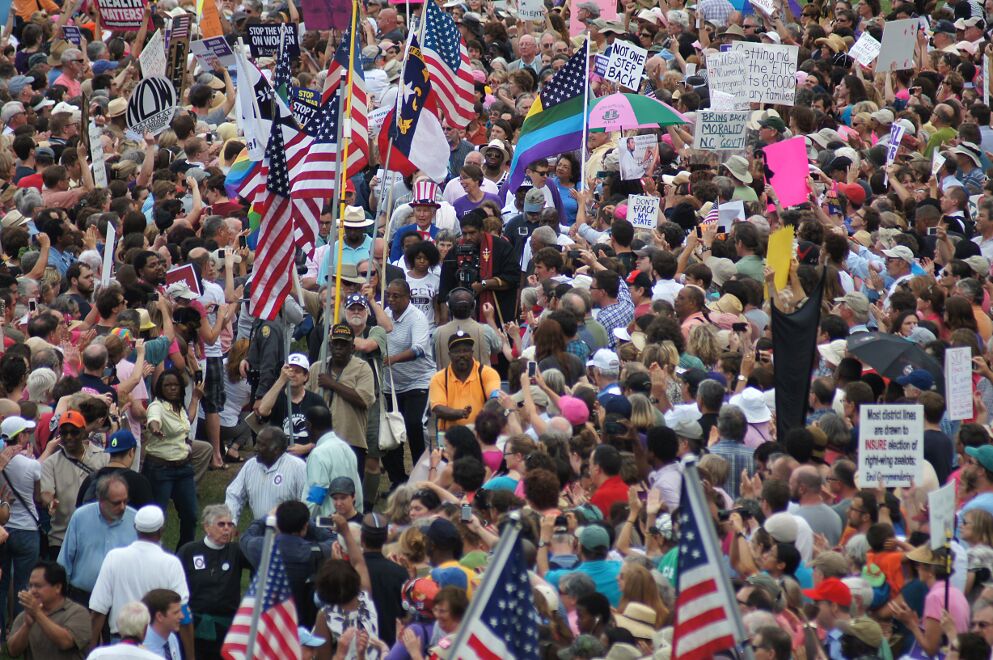 Marchers in North Carolina - Taking action for a Moral Revival