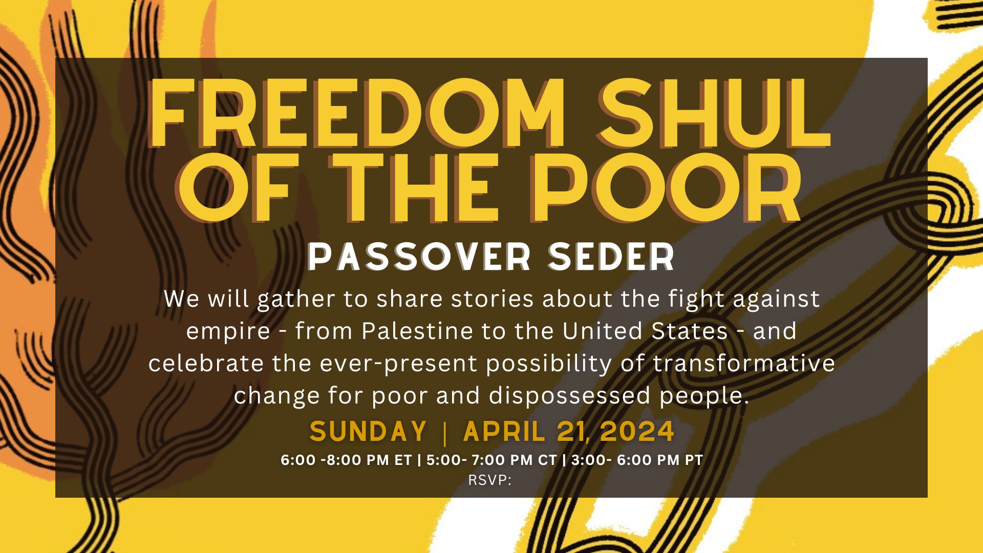 Freedom Shul of the Poor Passover Seder