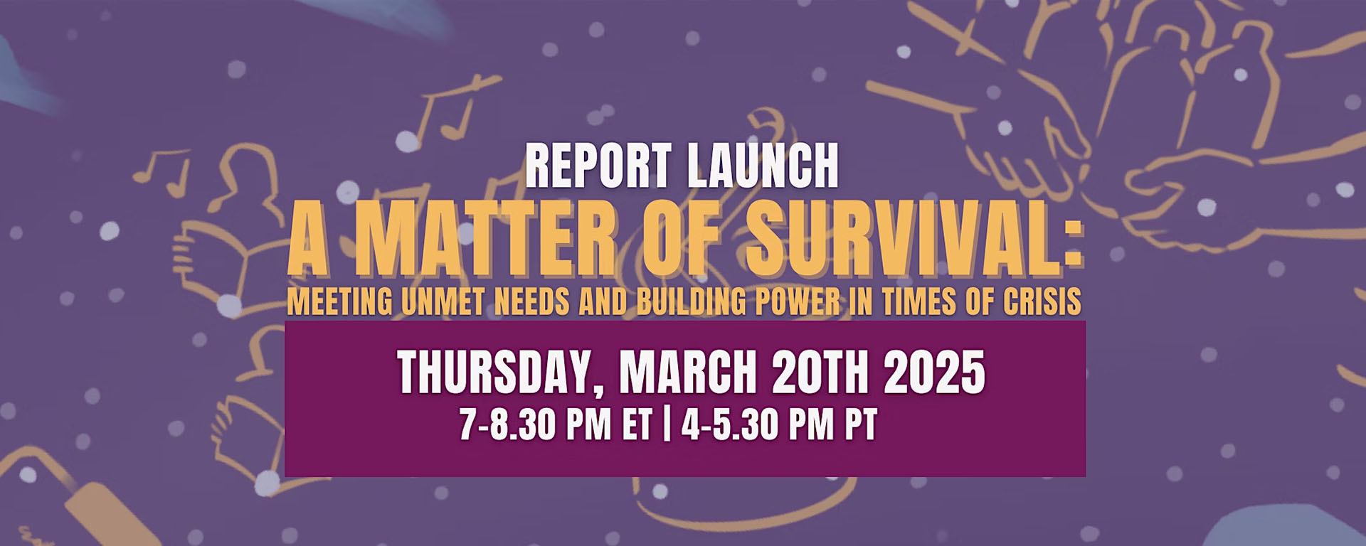 A Matter of Survival Launch